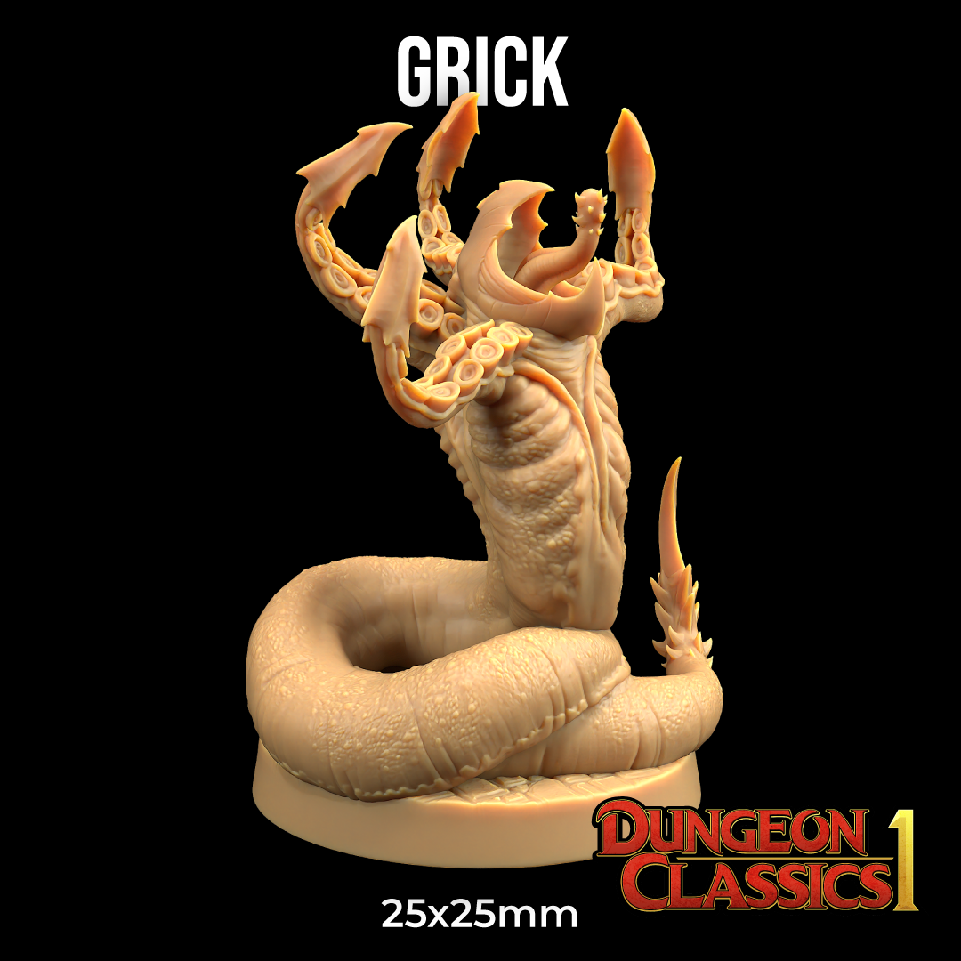 Grick | PRESUPPORTED | Dungeon Classics